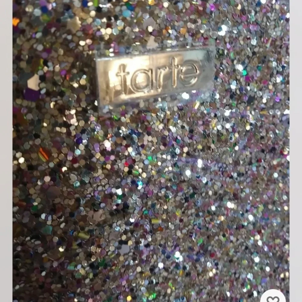 Lot 3 new Gold Glitter Fan TARTE large makeup bags. me